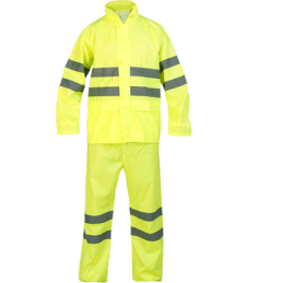 ENSEMBLE IMPERMEABLE JAUNE HIVIS RNHV L-SACOBEL