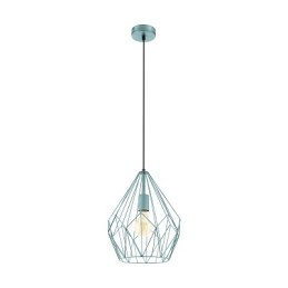 LUSTRE CARLTON FORME DIAMANT MENTHE-EGLO