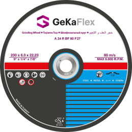 DISQUE A MEULER-- 115MMX6MM-ACIER-GEKA