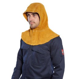 CAGOULE SOUDEUR CUIR CROUTE BRONZE-SW33-PORTWEST