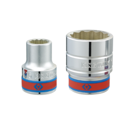 Douille courte chromée 3-4" 12p 1-11-16"-KINGTONY