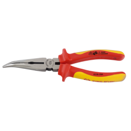 PINCE À BECS DEMI-RONDS COUDÉS 200M ISOLE