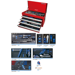 COFFRE A OUTILS-187 PCS-INCH ET METRIQUE-KING TONY