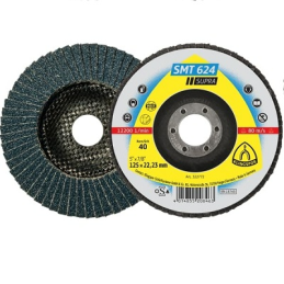 DISQUE A LAMELLES-Ø 125MM-GRAIN 40-INOX-KLINGSPOR