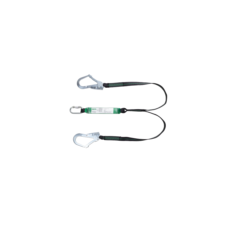 LONGE ABSORBEUR-DOUBLE CONNECTEUR-1.5M-COVERGUARD