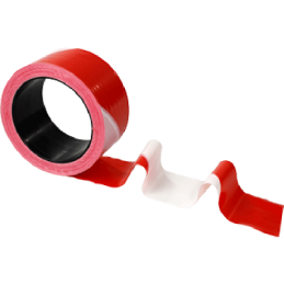 RUBAN DE SIGNALISATION ROUGE/BLANC 100M-NOVAP