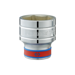 Douille courte chromée 1-2" 6p 19-32"-KINGTONY