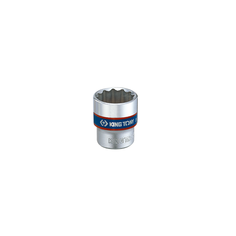 Douille courte chromée 3-8" 12 p 12mm-KINGTONY