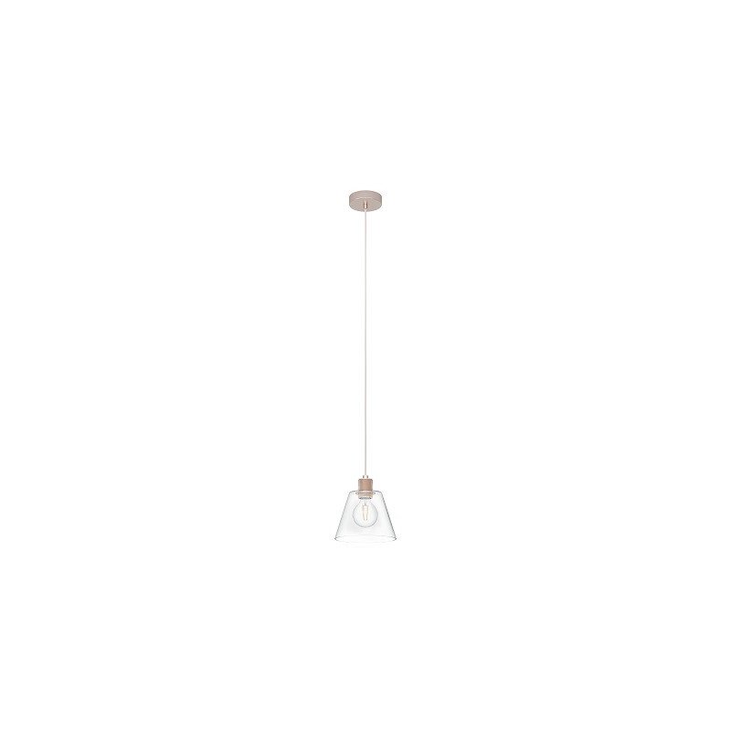 LUSTRE COPLEY ABAT-JOUR VERRE|A. ROSE OR-EGLO
