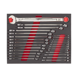MODULE POUR SERVANTE 27PCS-CLE MIXTE-MILWAUKEE