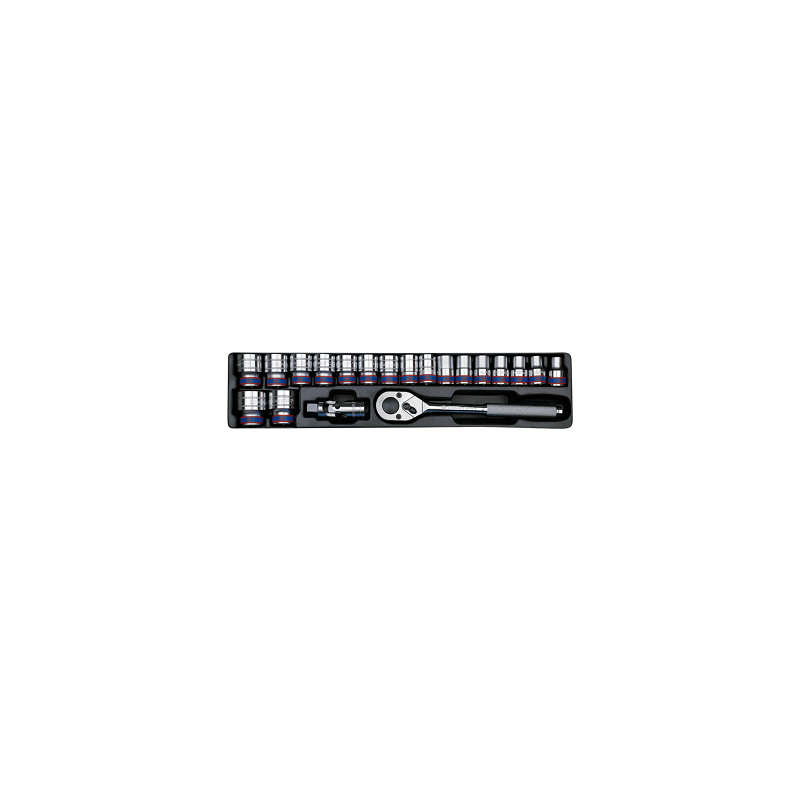 MODULE POUR SERVANTE 20PCS DOUILLE 1/2"+ACCESSOIRE