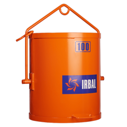 BENNE A BETON BASCULANTE EN ACIER 100 L