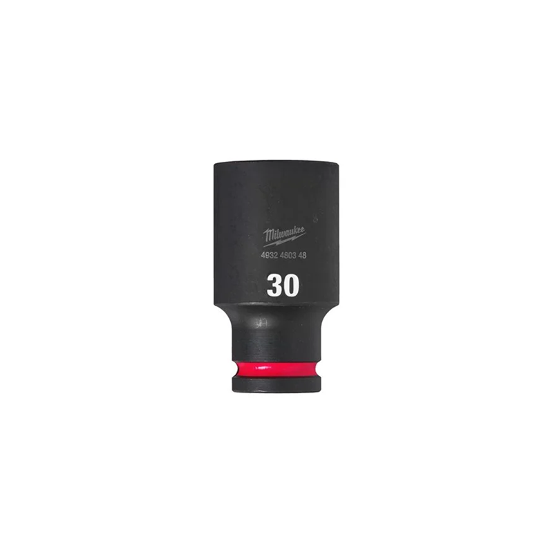 DOUILLE LONGUE A CHOC 1-2" 6P 30MM-MILWAUKEE