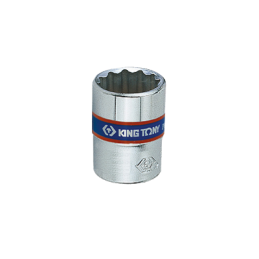 Douille courte chromée 1-4" 12 p 7mm-KINGTONY