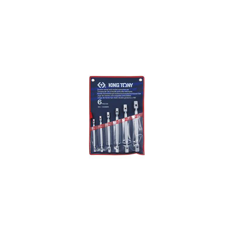 TROUSSE DE 6 CLES A DOUILLE ARTICULEE METRIQUE