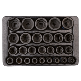 MODULE POUR SERVANTE 27PCS DOUILLES 1-2"CHOC-KT