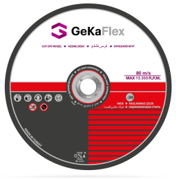 DISQUE A MEULER-- 180MMX6MM-F42 BOMBE-INOX-GEKA