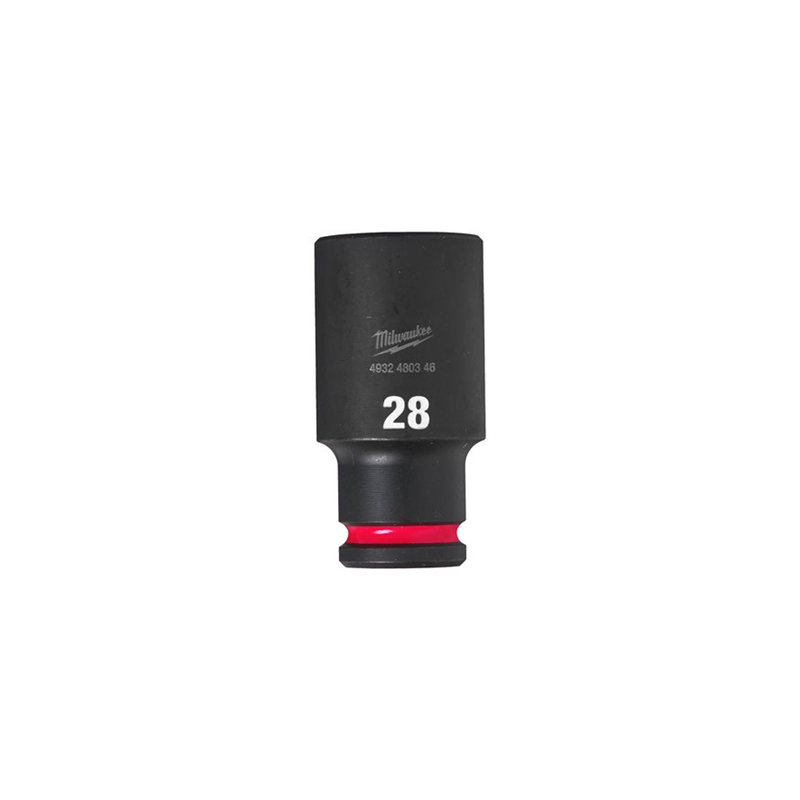 DOUILLE LONGUE A CHOC 1-2" 6P 28MM-MILWAUKEE