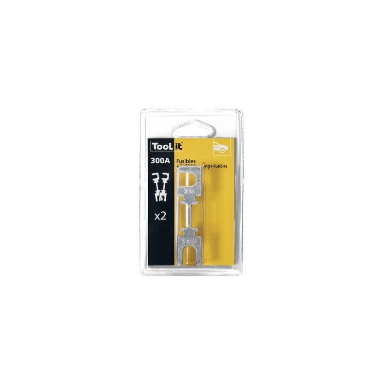 KIT 2 FUSIBLES 300A POUR CHARGEUR DEMARREUR-GYS